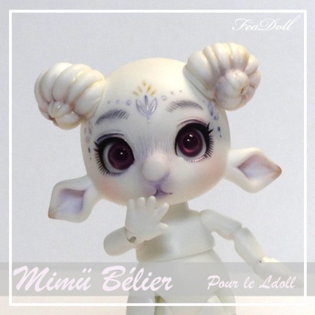 SOLD  BJD Mimü Aries White Skin with face-up