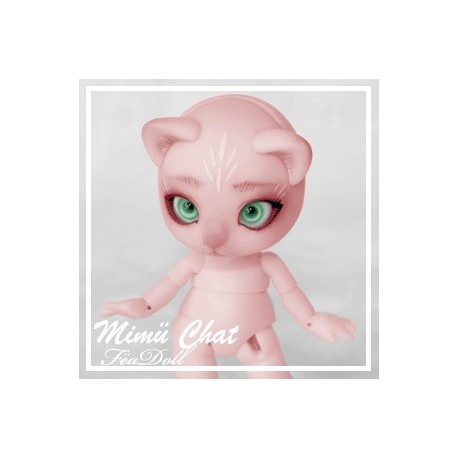 SOLD OUT Tiny BJD Mimü Cat Blue, pink, purple pre-ordered