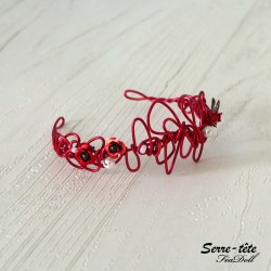 Headband for BDJ  5/6 to 7/8 Inch red