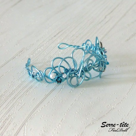 Headband for BDJ  5/6 to 7/8 Inch blue